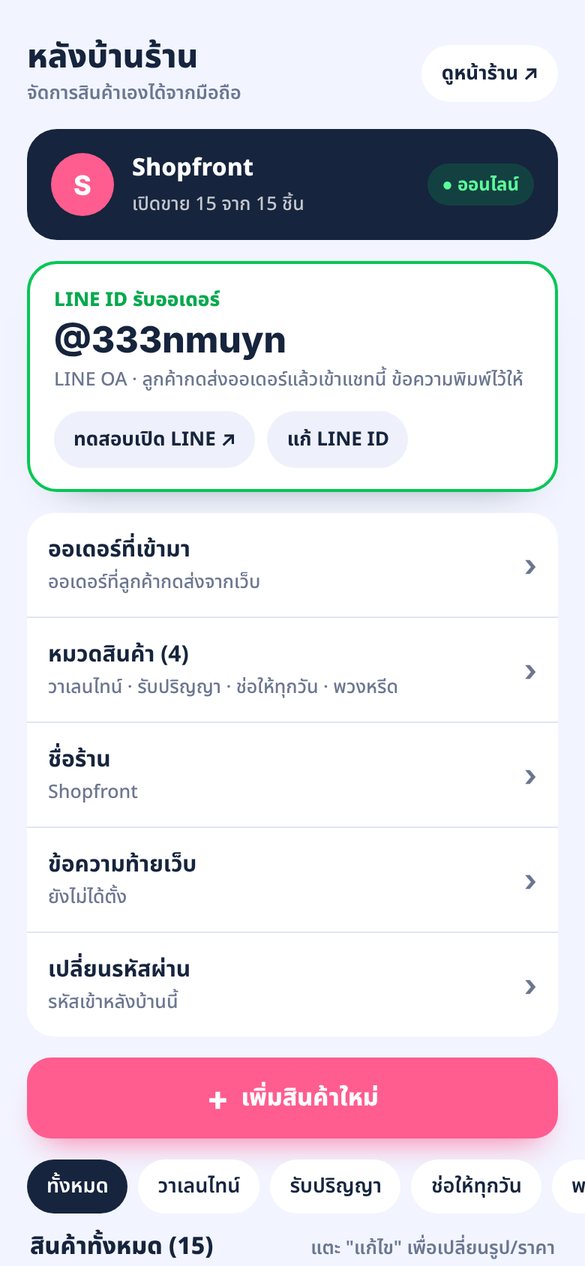 หน้ารวมช่อทั้งหมดในหลังบ้าน